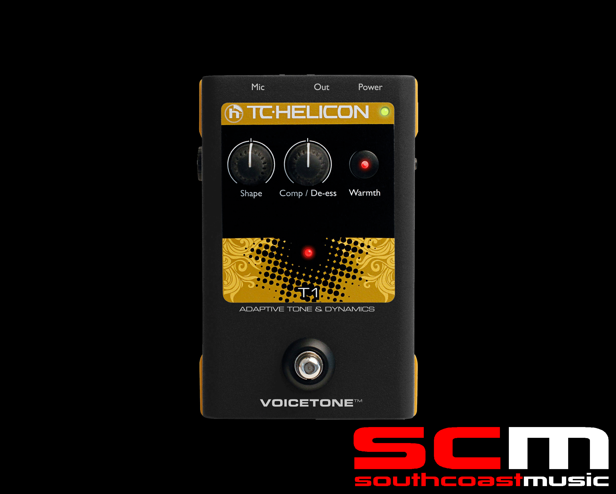 TC Helicon VoiceTone T1 Adaptive Tone & Dynamics Vocal Pedal South