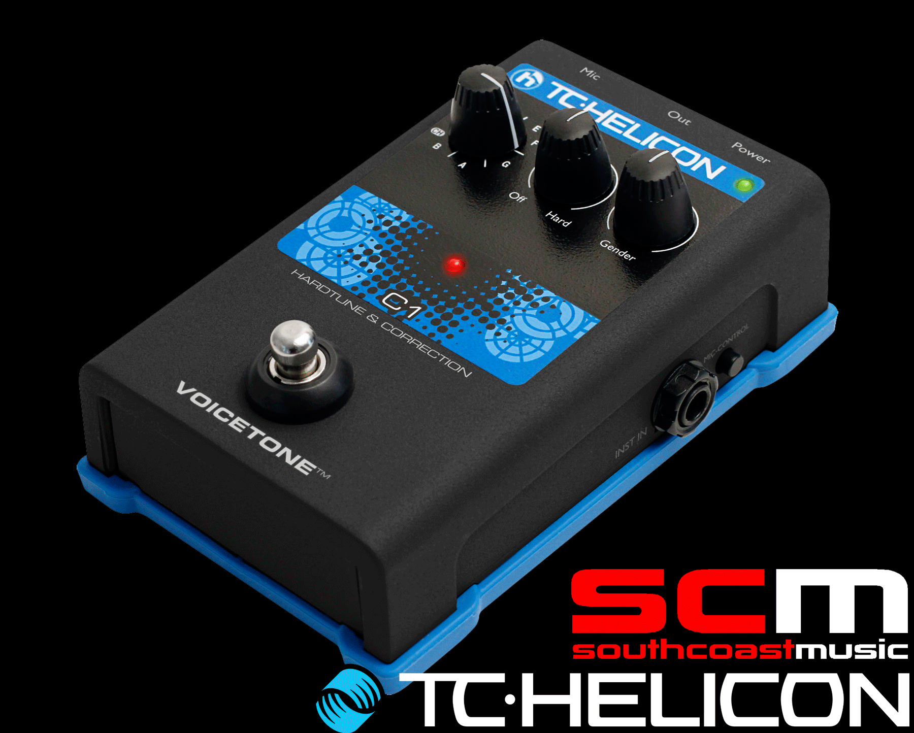 TC Helicon VoiceTone C1 Hard-Tune and Correction Pedal Vocal Pedal