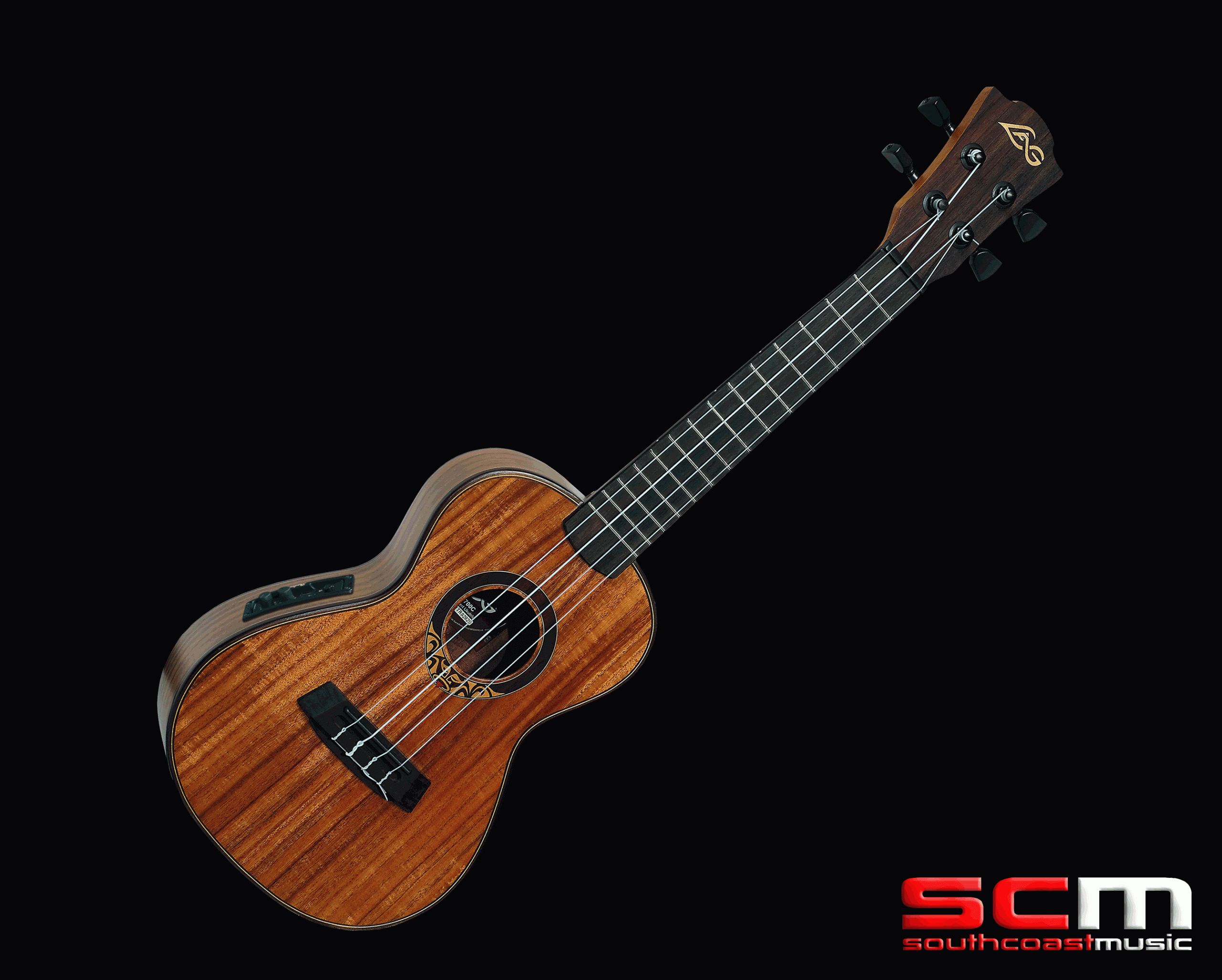 Lag U700CE Solid Koa Concert Acoustic Electric Ukulele with Lag Gig Bag 20% OFF!