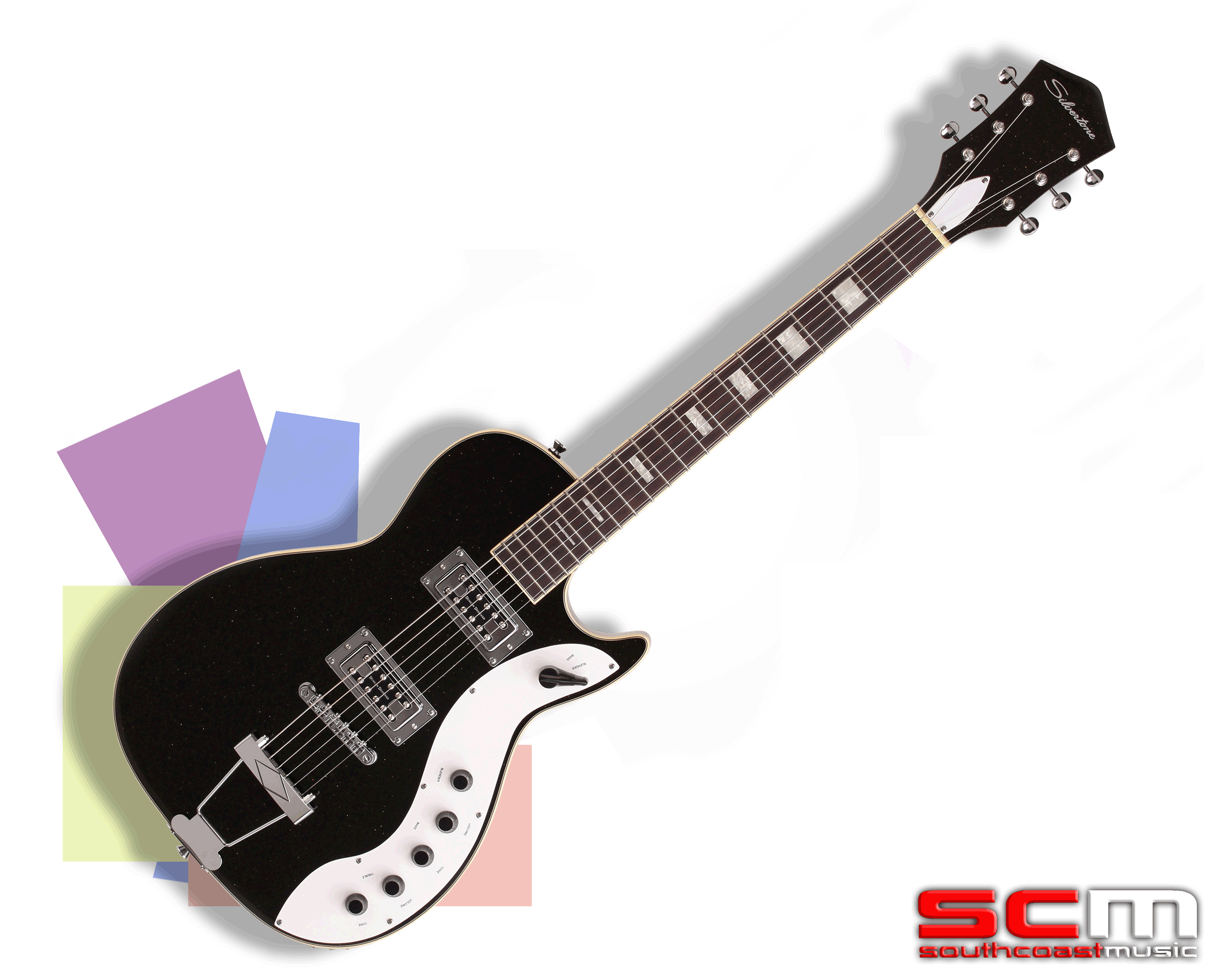 Silvertone 1423 Jupiter Electric Guitar Black Sparkle ...
