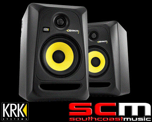 KRK G4 ROKIT 5 Active Studio Monitor Kit with Passive Monitor Controller,  Cables, and Foam Speaker Pads