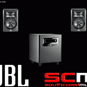 JBL LSR310S 10" Active Subwoofer and 2x LSR305 5" Studio Monitor Package DEAL!