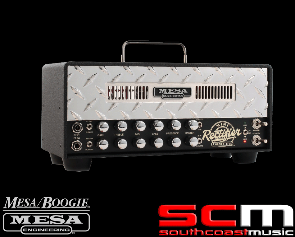 Mesa Boogie Mini Rectifier 25 watt All Tube Electric Guitar Amplifier Made in the USA ON