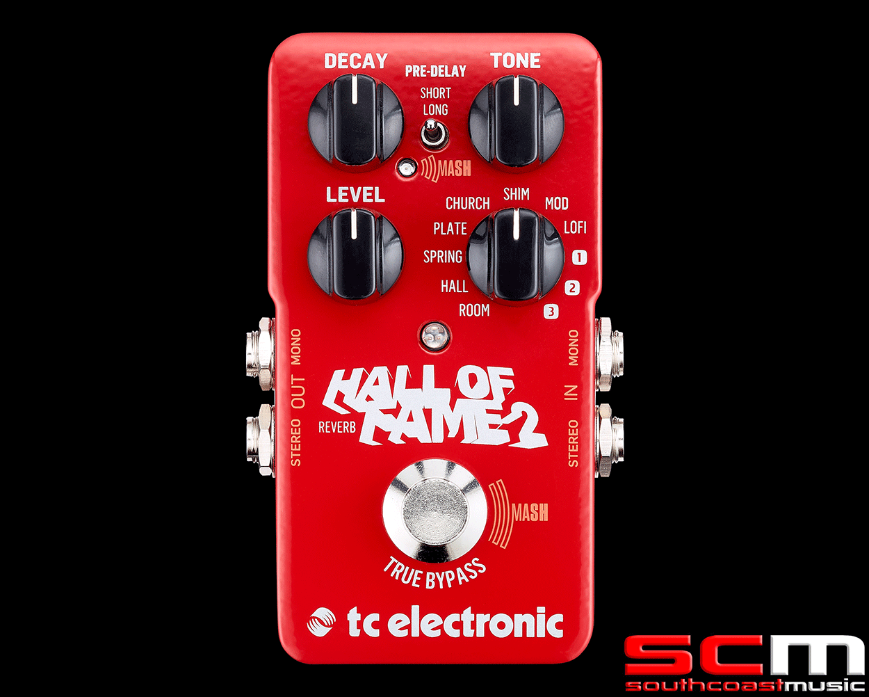 TC Electronic Hall of Fame 2 Reverb HOF2 Electric Acoustic Guitar FX TonePrint Effects with MASH