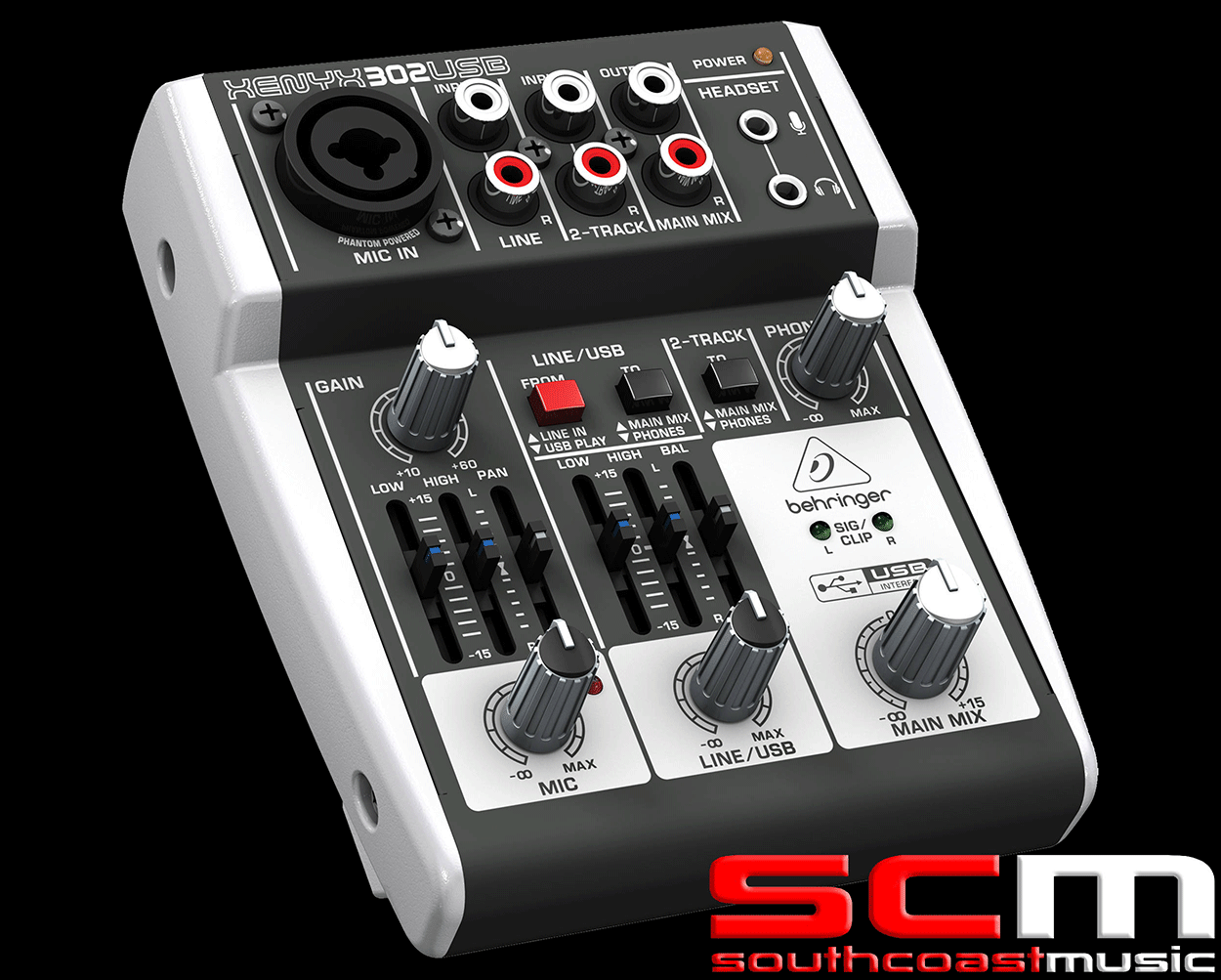Behringer Xenyx 302USB 3Input Mic/Line Mixer w/ USB BRAND NEW with