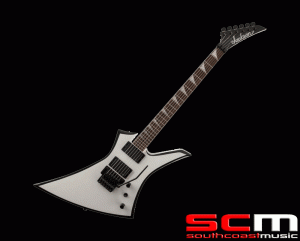 Jackson KEXMG White w Black Bevels Kelly Electric Guitar Basswood Maple Rosewood