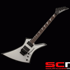 Jackson KEXMG White w Black Bevels Kelly Electric Guitar Basswood Maple Rosewood