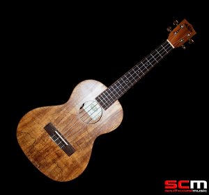 KALA KA-SMT-E Spalted Maple Tenor Ukulele with Pickup/Preamp and Built-in Tuner