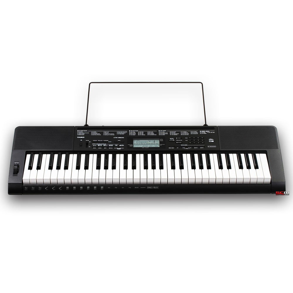 Casio ctk3500 61 key touch sensitive full size portable keyboard Casio Casio Ctk3500 61 Key Touch Response Portable Keyboard With Adaptor Free Delivery South Coast Music