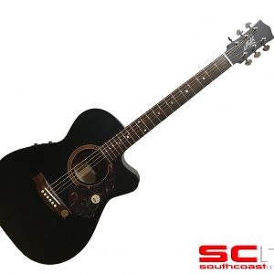 MATON SRS808C SMALL BODY CUSTOM SATIN BLACK ACOUSTIC ELECTRIC GUITAR LIMITED