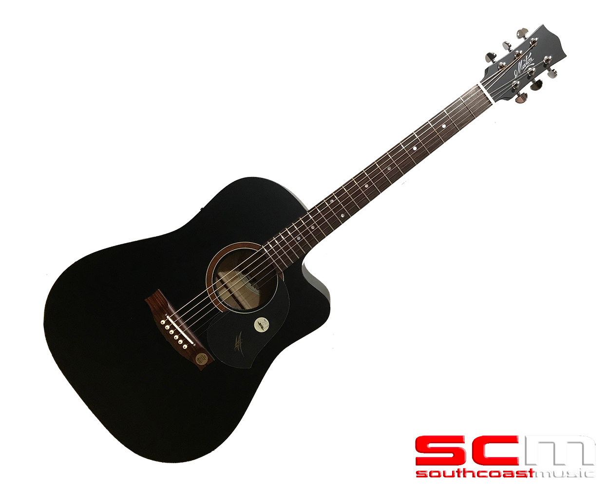 Maton SRS60C Stage Series Acoustic Electric Guitar Satin Black Custom