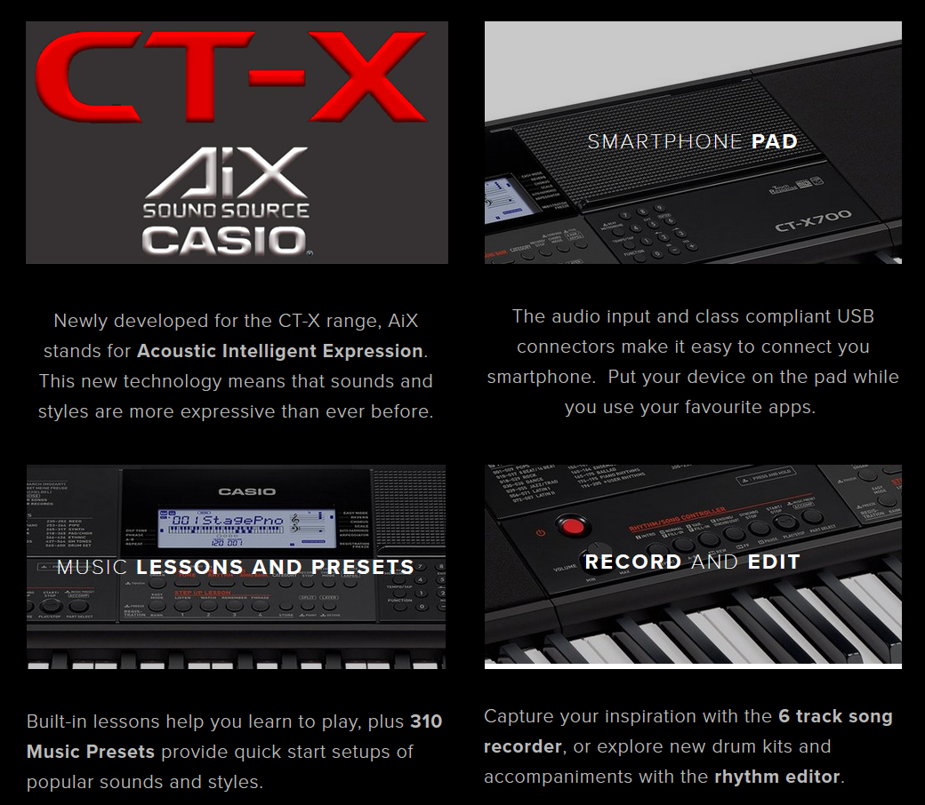 Casio CTX700 Digital Portable Keyboard Workstation Now is the Time