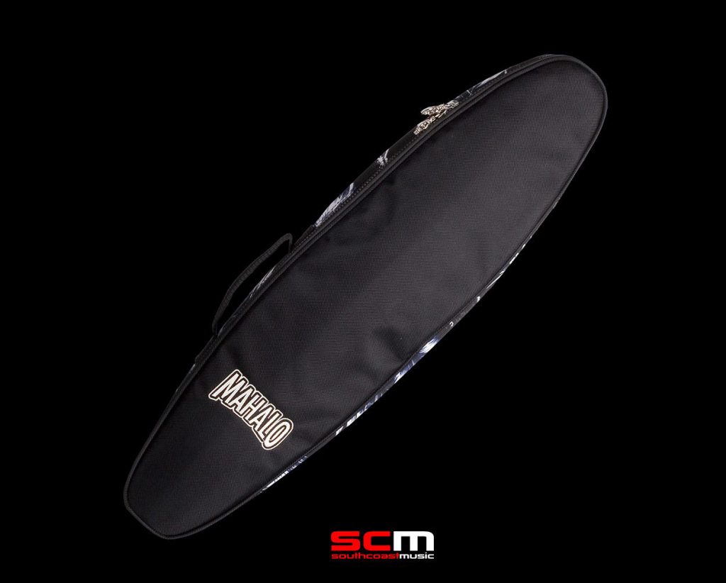 Mahalo Surfboard Ukulele MEU1N Solid body Electric Concert Aquila Strings Gig Bag South Coast Music