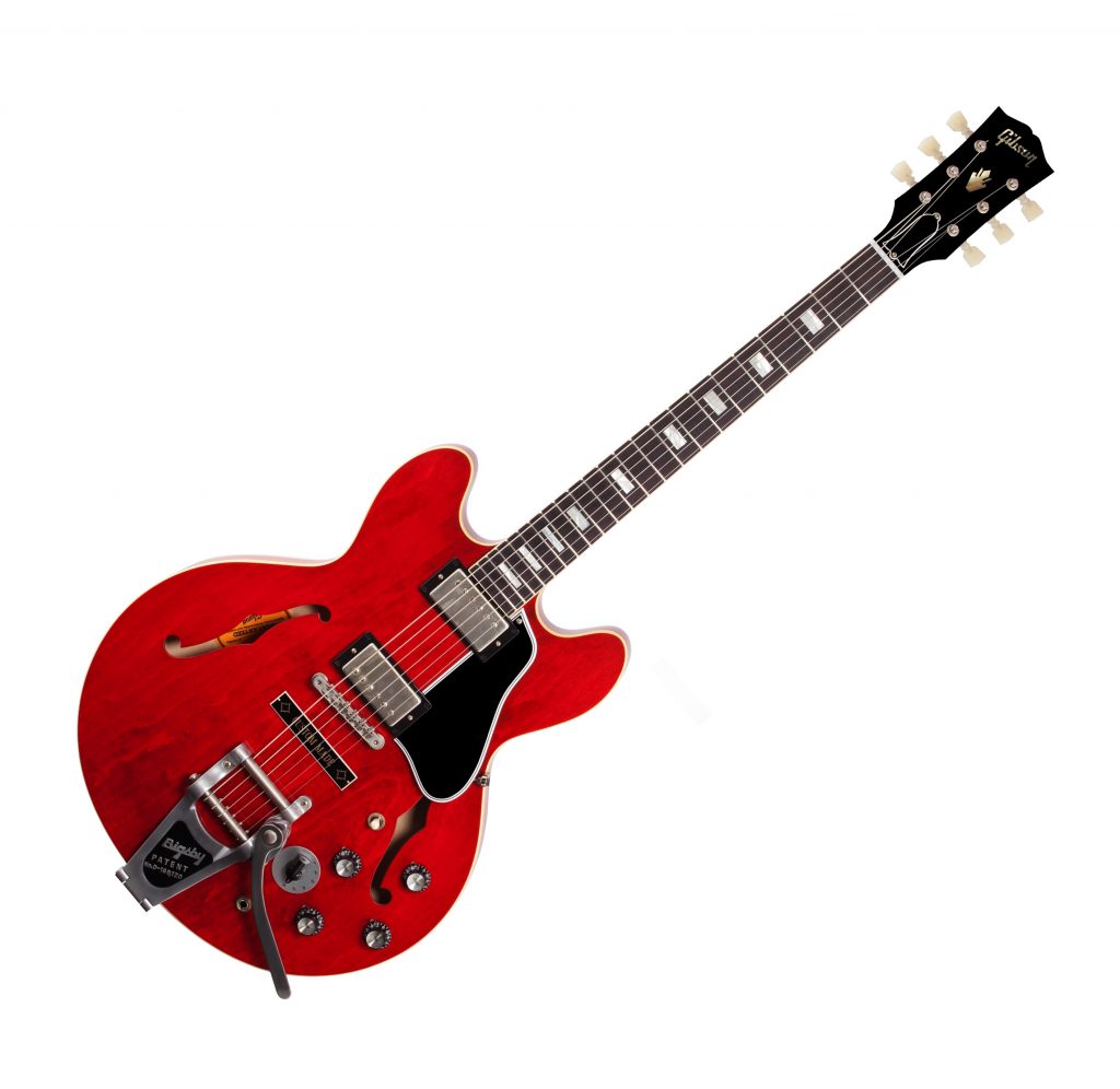 Gibson Memphis 1963 ES 335 Varitone Bigsby Sixties Cherry 2018 Limited Edition Semi Acoustic Electric Guitar South Coast Music