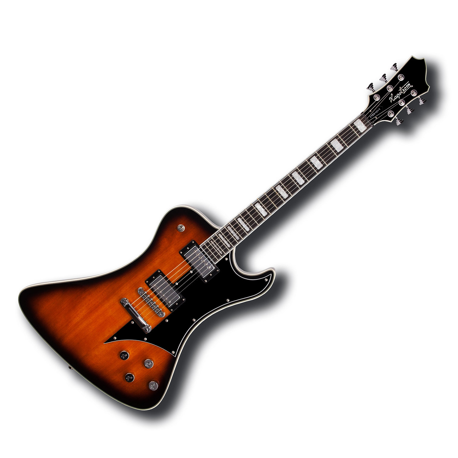 Hagstrom Fantomen Electric Guitar Tobacco Sunburst Finish Hard Case