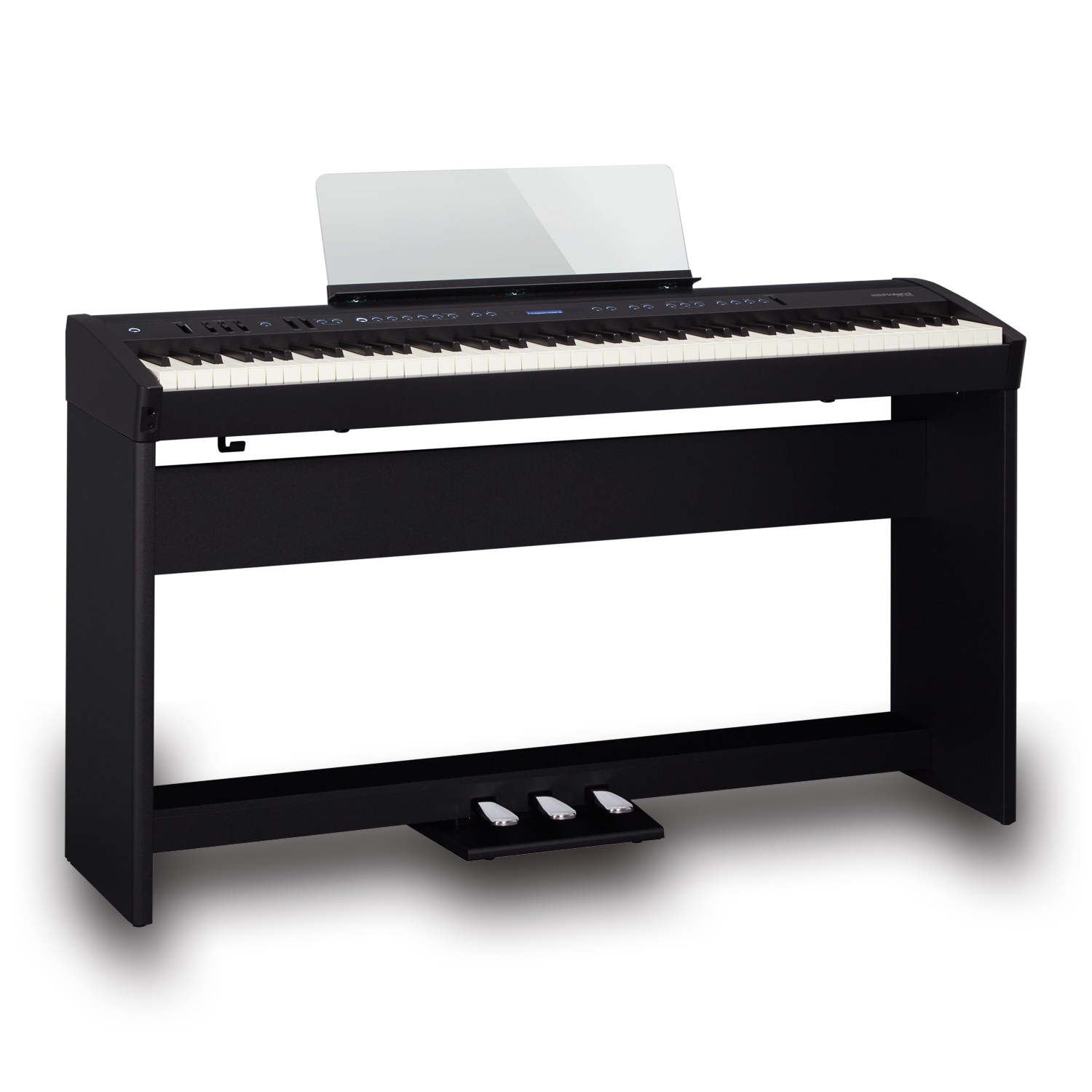 Roland FP60 Portable Digital Piano Bundle Black Finish includes Piano and 3Pedal Board South