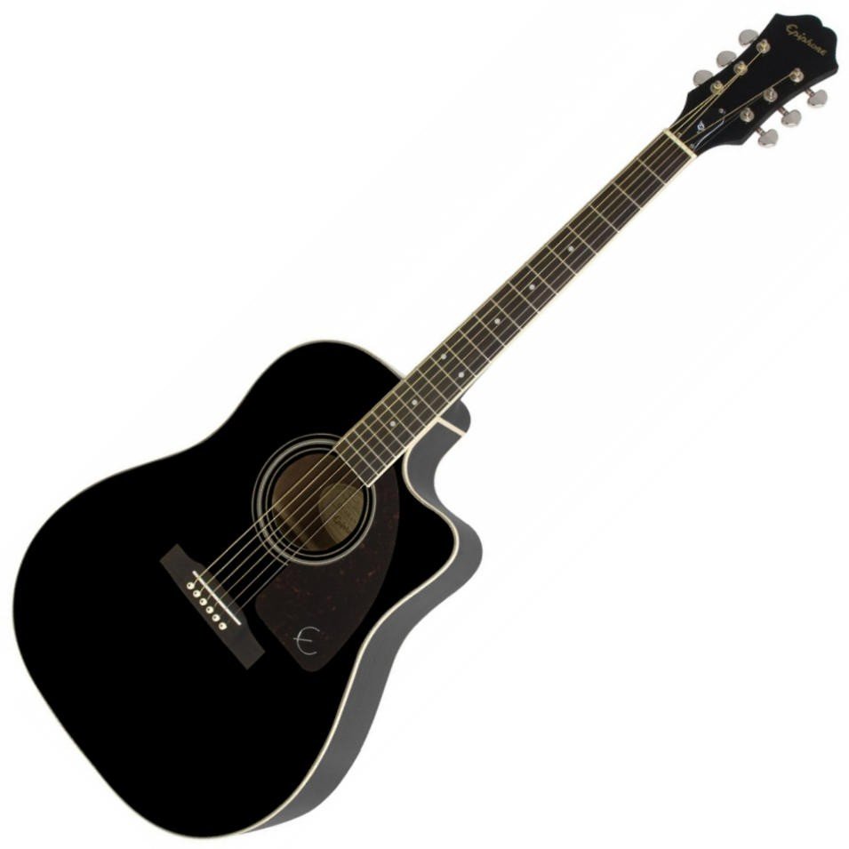 Epiphone aj220sce_ebony_black