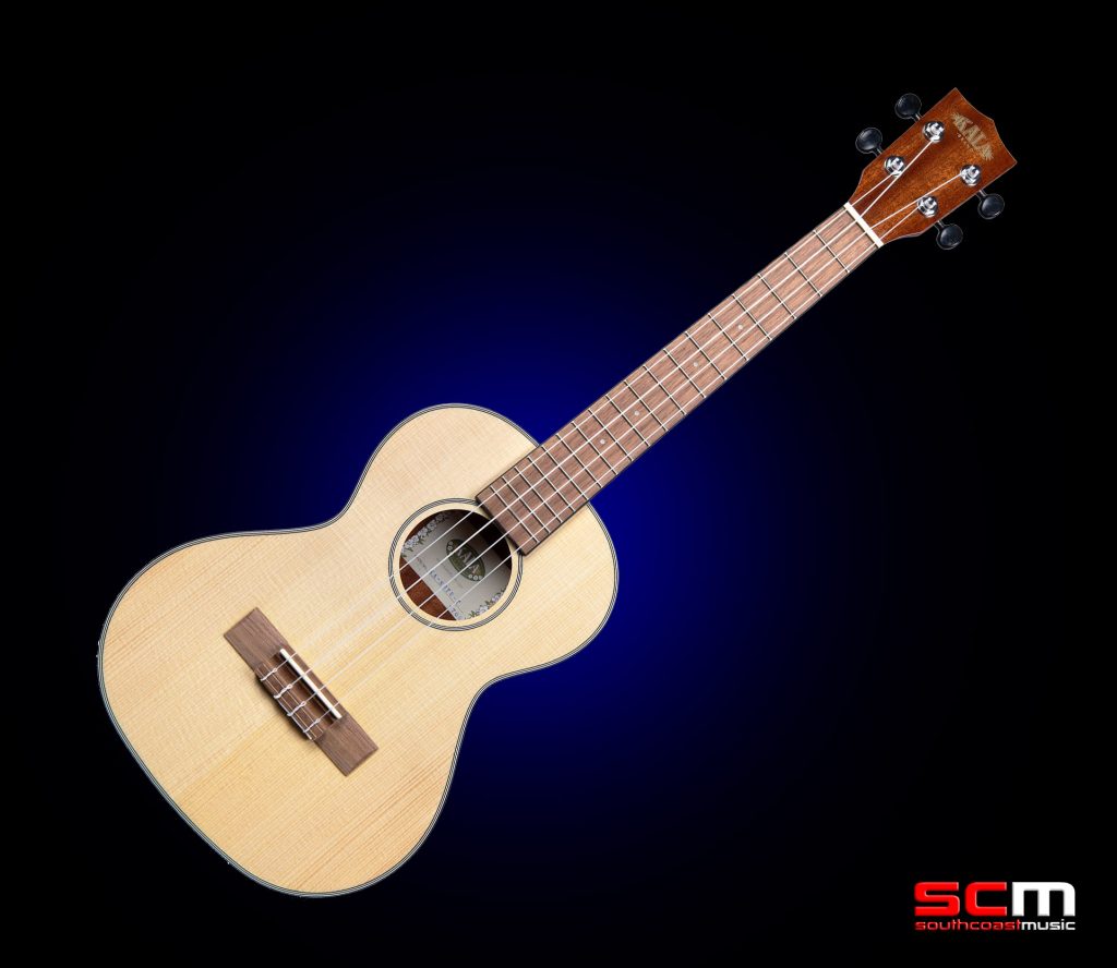 Kala Tenor Travel Ukulele Thinline Solid Spruce Top Kala Gig Bag Great