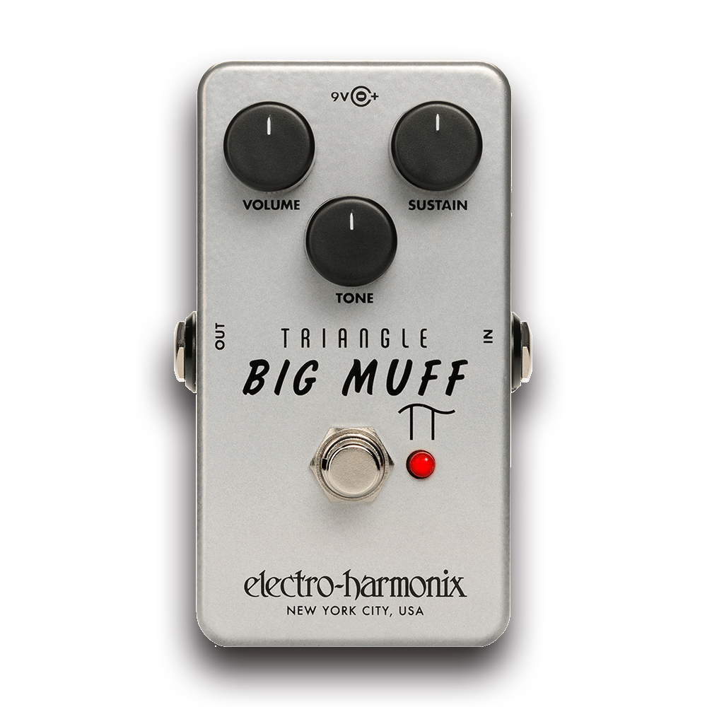 ElectroHarmonix Triangle Big Muff Pi Reissue Classic Fuzz Sustain Pedal South Coast Music