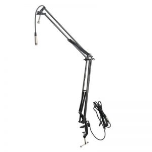 Broadcast Microphone Boom Arm Articulated Mic Stand Integrated XLR Cable