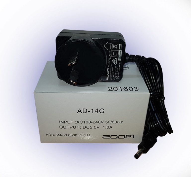 ZOOM AD14G 100V240VAC 5VDC 1A AC Adaptor Power Supply for ARQ, AR96