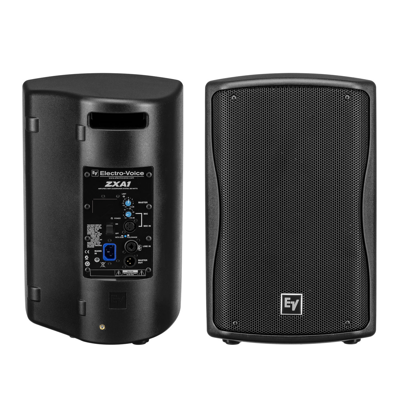 Electro-Voice *AS-IS* Lot Of 2 EV Electro Voice ZXA1 Amplified 800W 2-Way Loudspeaker 