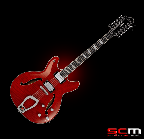 Hagstrom Viking Deluxe 12String SemiHollow Electric Guitar Wild