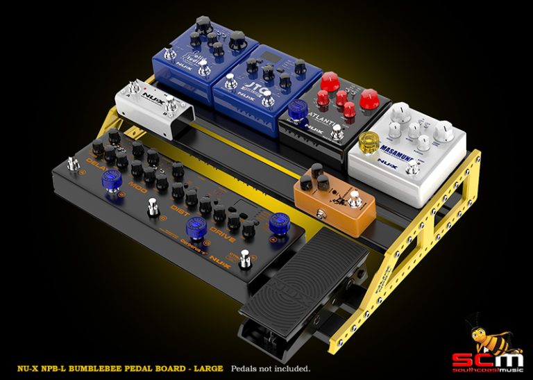NUX NUX Bumblebee Guitar Effects Pedal Board with Carry Bag NPBL Large