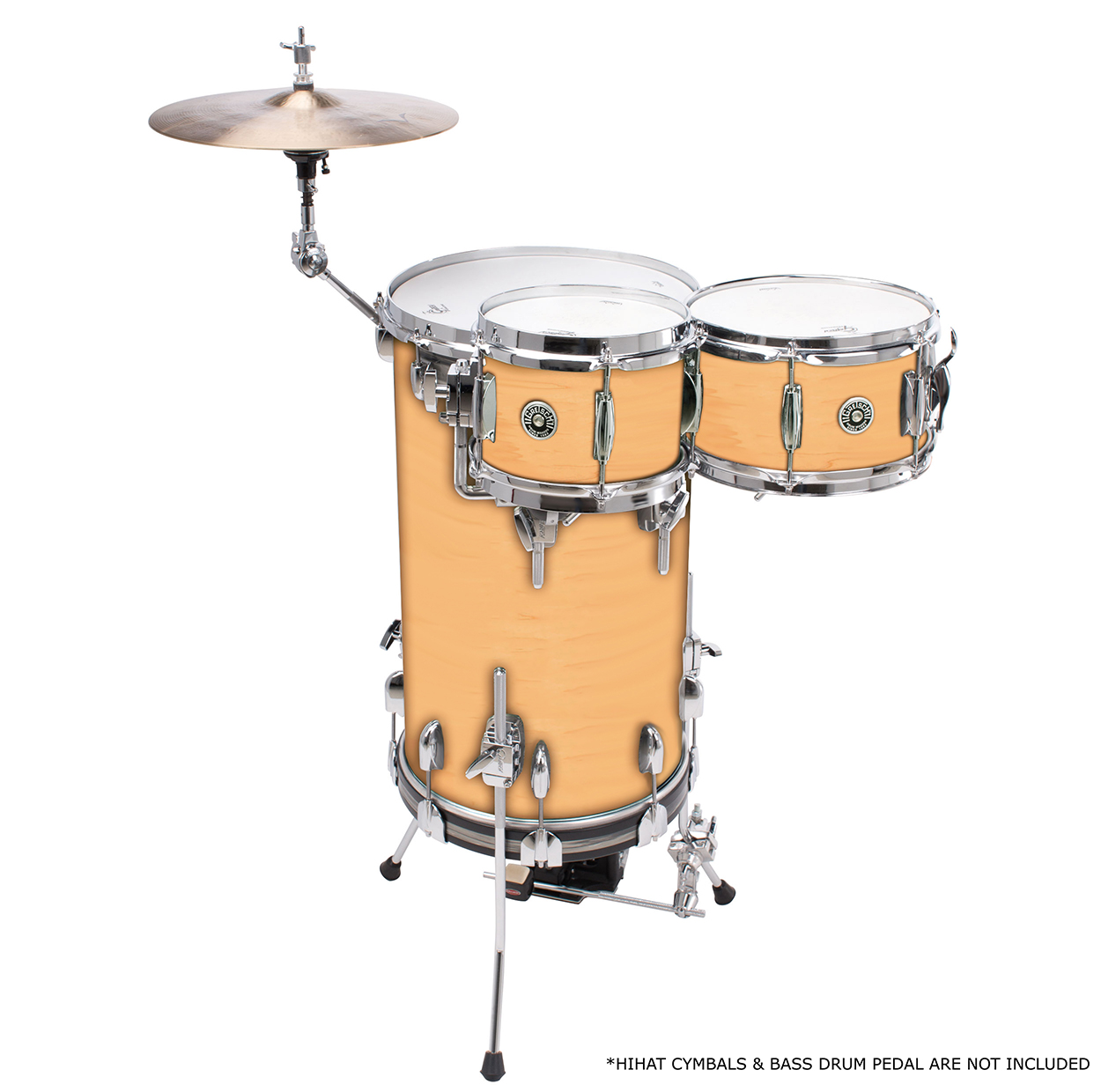 Gretsch Brooklyn Series 3 Piece Cocktail Kit Natural Satin Lacquer Made in the USA SOLD OUT South Coast Music