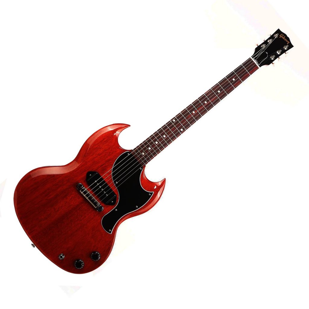 Gibson SG Junior Electric Guitar Single P90 Pickup Cherry Finish Plek'd