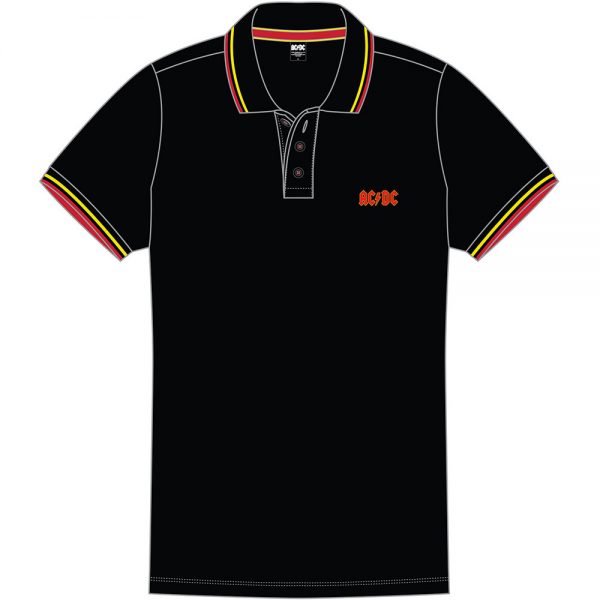 AC DC Unisex Polo Shirt Classic Logo SIZE 2XL South Coast Music