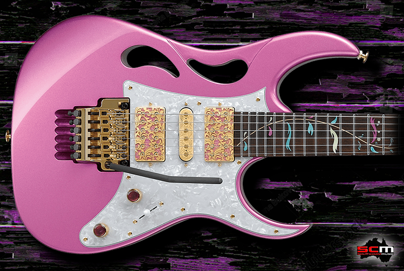 Steve vai discount pink guitar