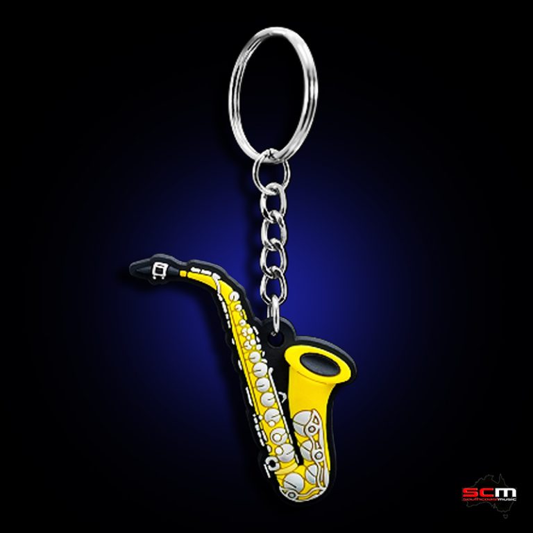 Saxophone Key Ring Chain Gift for Saxophone Players Keyring Keychain