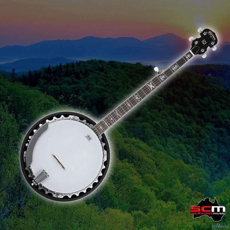Washburn B10AU 5 String Banjo Americana Series Sunburst Gloss ProSCM