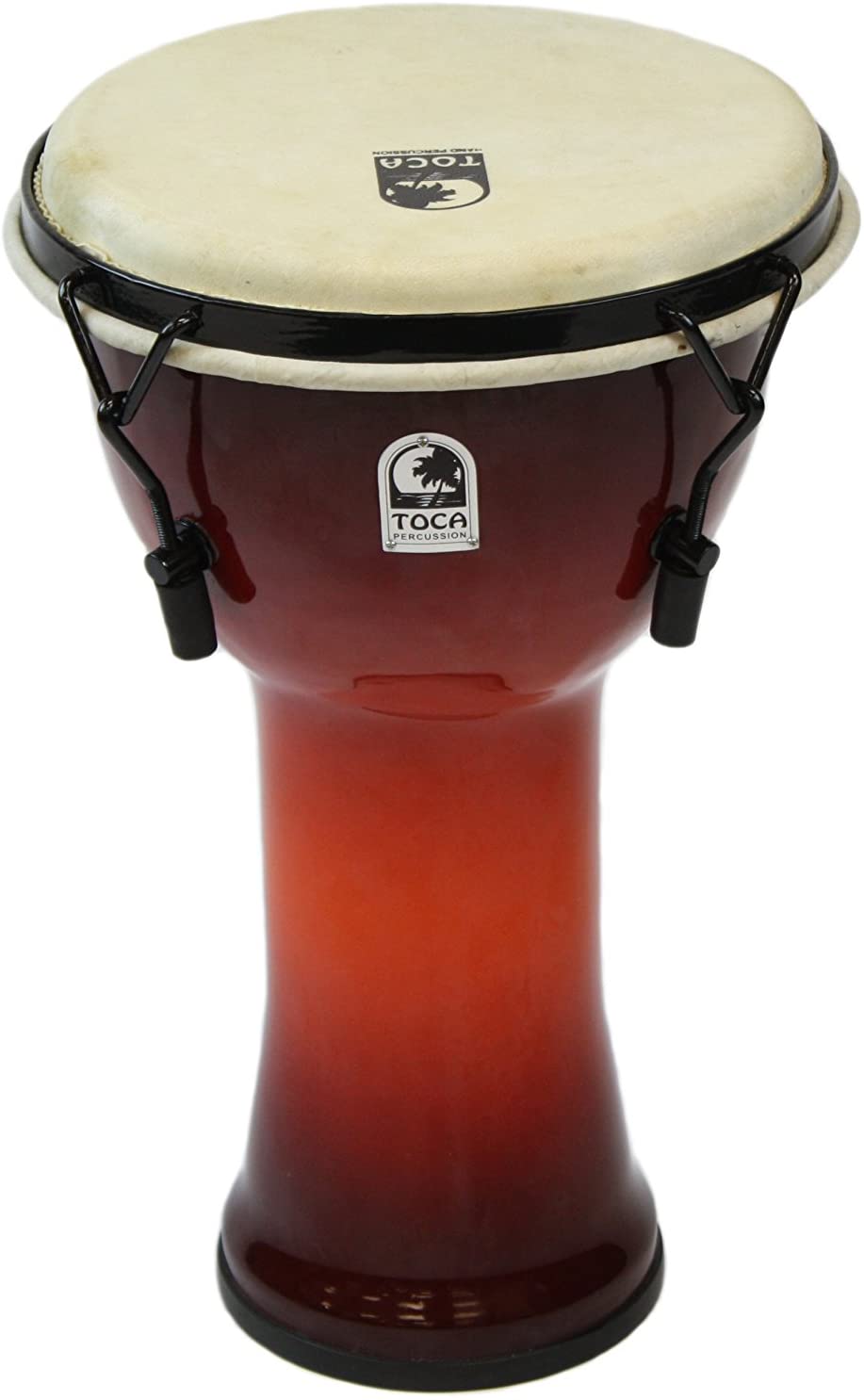 Toca Freestyle Djembe 12inch African Sunset Mechancally Tuned Synthetic