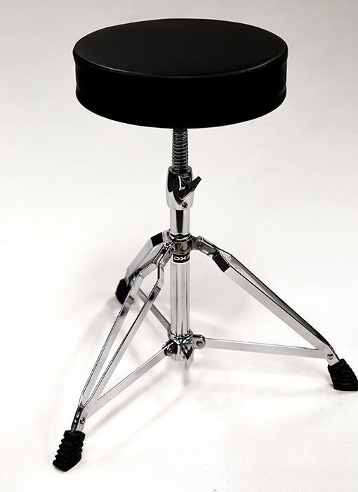 DOUBLE BRACED HEAVY DUTY DRUM STOOL THRONE WORM SCREW HEIGHT ADJ by DXP