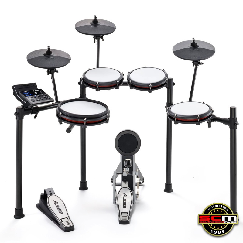 ALESIS NitroMax 8 Piece Electronic Drum Kit with Mesh Heads and Bluetooth South Coast Music