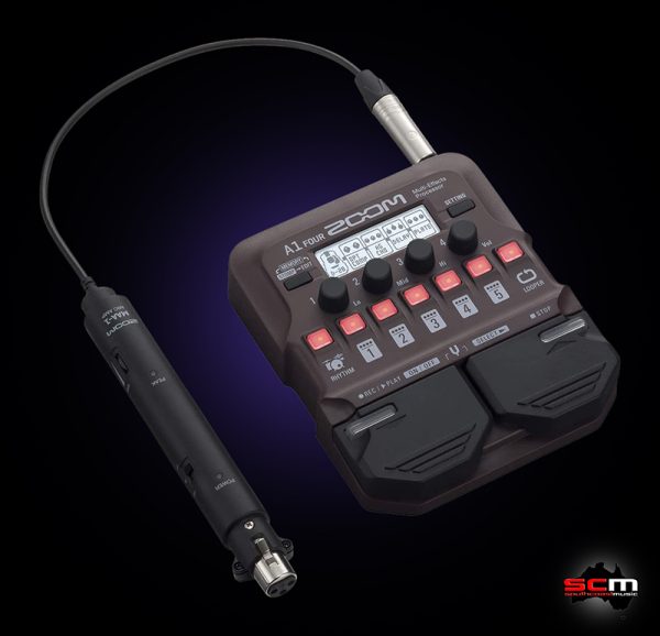 ZOOM A1 FOUR Acoustic Instrument MultiEffects Processor Pedal