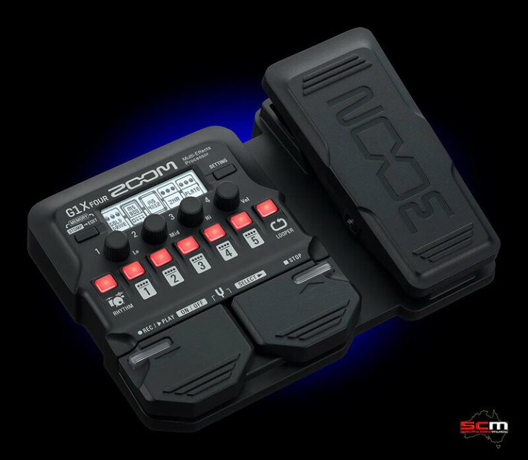ZOOM G1X FOUR Electric Guitar MultiFX Looper Drum Machine Expression