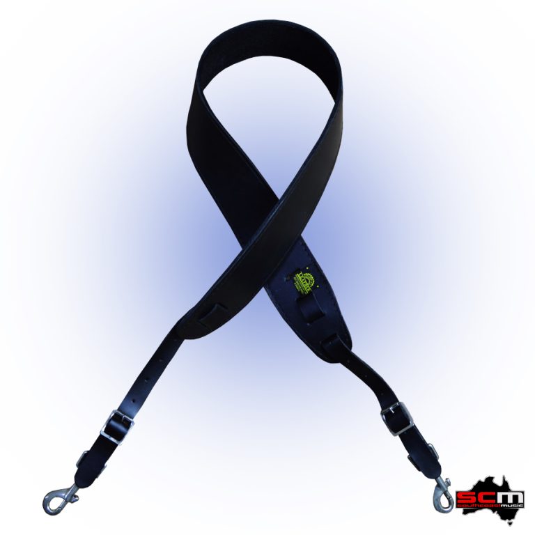 Adjustable Banjo Strap Premium Australian Leather Suede Backing Steel