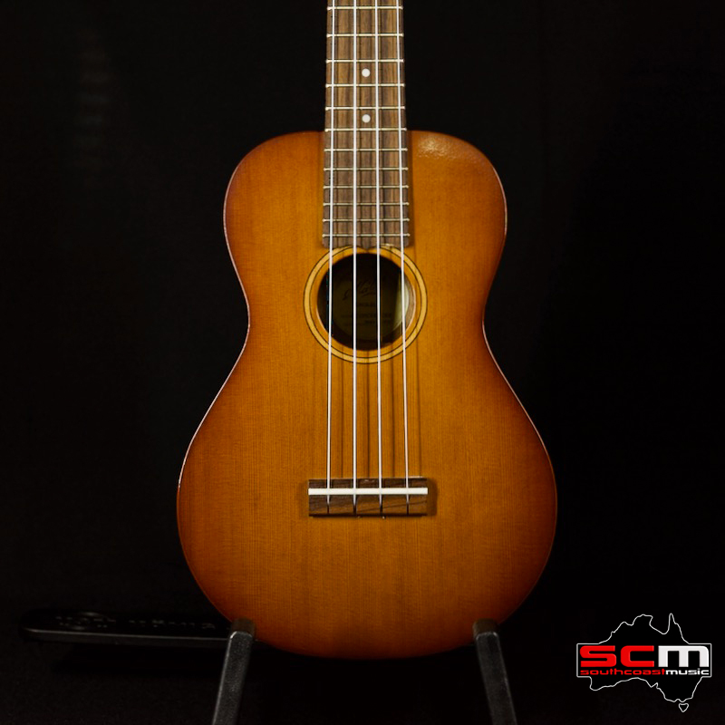 MATON CON CED BURST Concert Size Solid Cedar Acoustic Ukulele Sunburst Finish with Case Hand Crafted in Australia S N 2049 South Coast Music