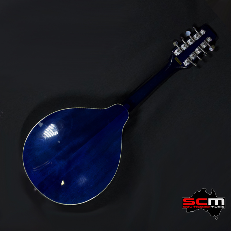 Oakridge TM40 A-Style Mandolin - Trans Blue – South Coast Music